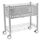 Vertiflex File Cart With Open Top, Matte Gray