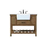 42 inch single bathroom vanity in driftwood