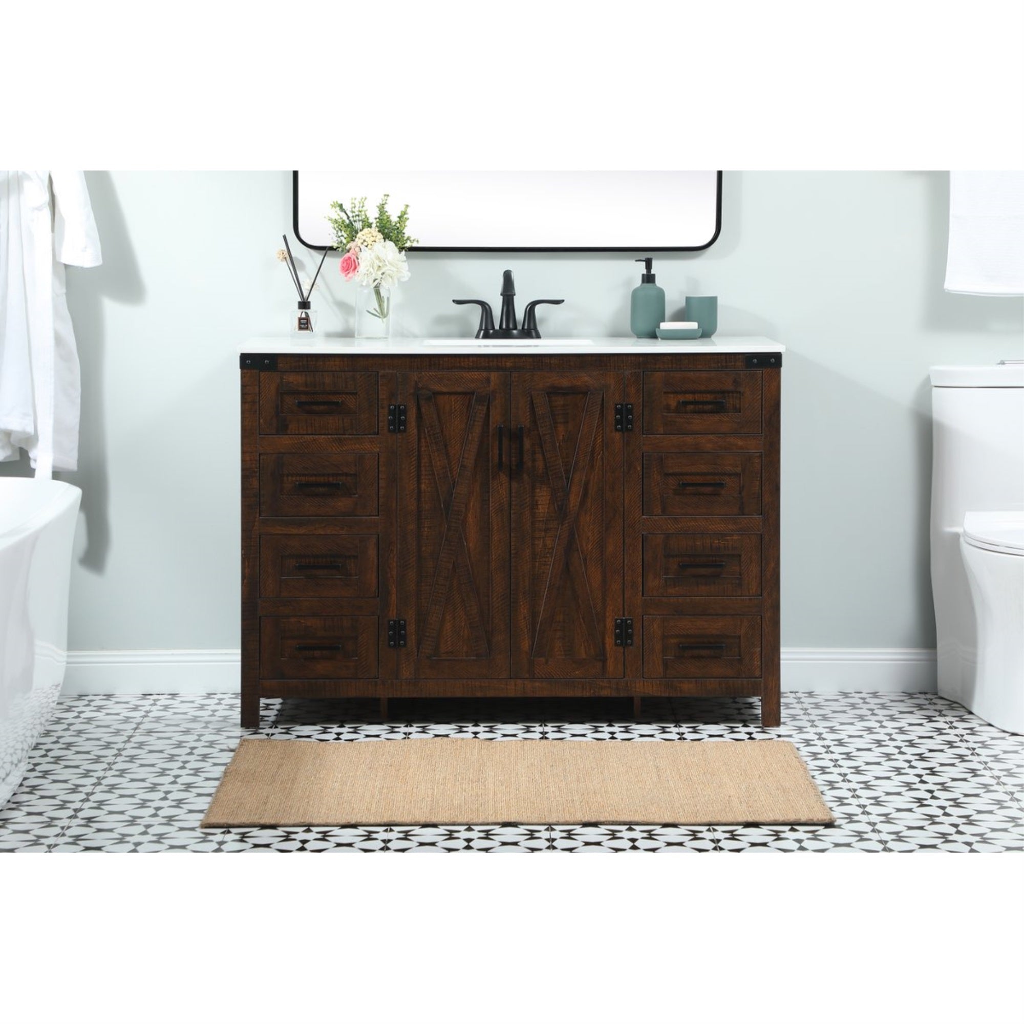 48 Inch Single Bathroom Vanity In Expresso