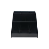 Horizontal Condiment Organizer, 9 Compartments, Black