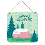 Caroline'S Treasures Happy Campers Glamping Trailer Wall Or Door Hanging Prints Vha3004Ds66, 6 X 6, Multicolor