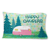 Caroline'S Treasures Happy Campers Glamping Trailer Fabric Standard Pillowcase Vha3004Pillowcase, Multicolor