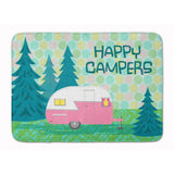 Caroline'S Treasures Happy Campers Glamping Trailer Floor Mat, 19 X 27, Multicolor