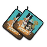 Caroline'S Treasures Adopt Pets Adoption Pair Of Pot Holders Vha3007Pthd, 7.5Hx7.5W, Multicolor