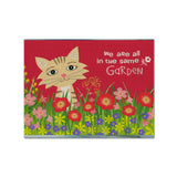 Caroline'S Treasures Vha3009Plmt Garden Cat Fabric Placemat, Multicolor