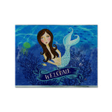 Caroline'S Treasures Vha3010Plmt Welcome Mermaid Fabric Placemat, Multicolor