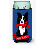 Caroline'S Treasures Vha3011Tbc Ahoy Matey Nautical Border Collie Tall Boy Koozie Hugger, Multicolor