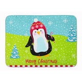 Caroline'S Treasures Merry Christmas Happy Penguin Floor Mat, 19 X 27, Multicolor