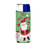 Caroline'S Treasures Vha3016Muk Merry Christmas Santa Claus Ho Ho Ho Michelob Ultra For Slim Cans, Multicolor
