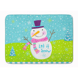 Caroline'S Treasures Christmas Snowman Let It Snow Floor Mat, 19 X 27, Multicolor