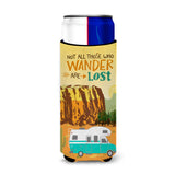 Caroline'S Treasures Rv Camper Camping Wander Michelob Ultra Hugger For Slim Cans, Slim Can, Multicolor