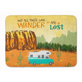 Caroline'S Treasures Rv Camper Camping Wander Machine Washable Memory Foam Mat Doormats, Multicolor