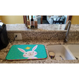 Caroline'S Treasures Happy Easter Rabbit Dish-Drying-Mats, 14 X 21, Multicolor