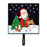 Caroline'S Treasures Santa Claus Christmas Leash Or Key Holder, Multicolor