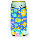 Caroline'S Treasures Little Colorful Fishes Tall Boy Insulator Hugger Cold-Beverage-Koozies, Tbc, Multicolor