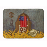 Caroline'S Treasures Patriotic Barn Land Of America Machine Washable Memory Foam Mat, Multicolor