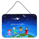 Caroline'S Treasures Peace On Earth Wall Or Door Hanging Prints, Multicolor