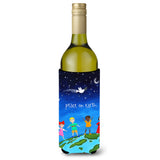 Caroline'S Treasures Peace On Earth Wine Bottle Insulator Hugger Cold-Beverage-Koozies, Literk, Multicolor