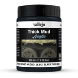 Vallejo Black Thick Mud, 200Ml