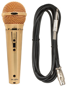Gold Finish Professional Vocal Microphone