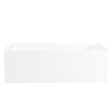Aqua Eden Vtap663222L 66-Inch Acrylic Alcove Tub With Left Hand Drain Hole, White