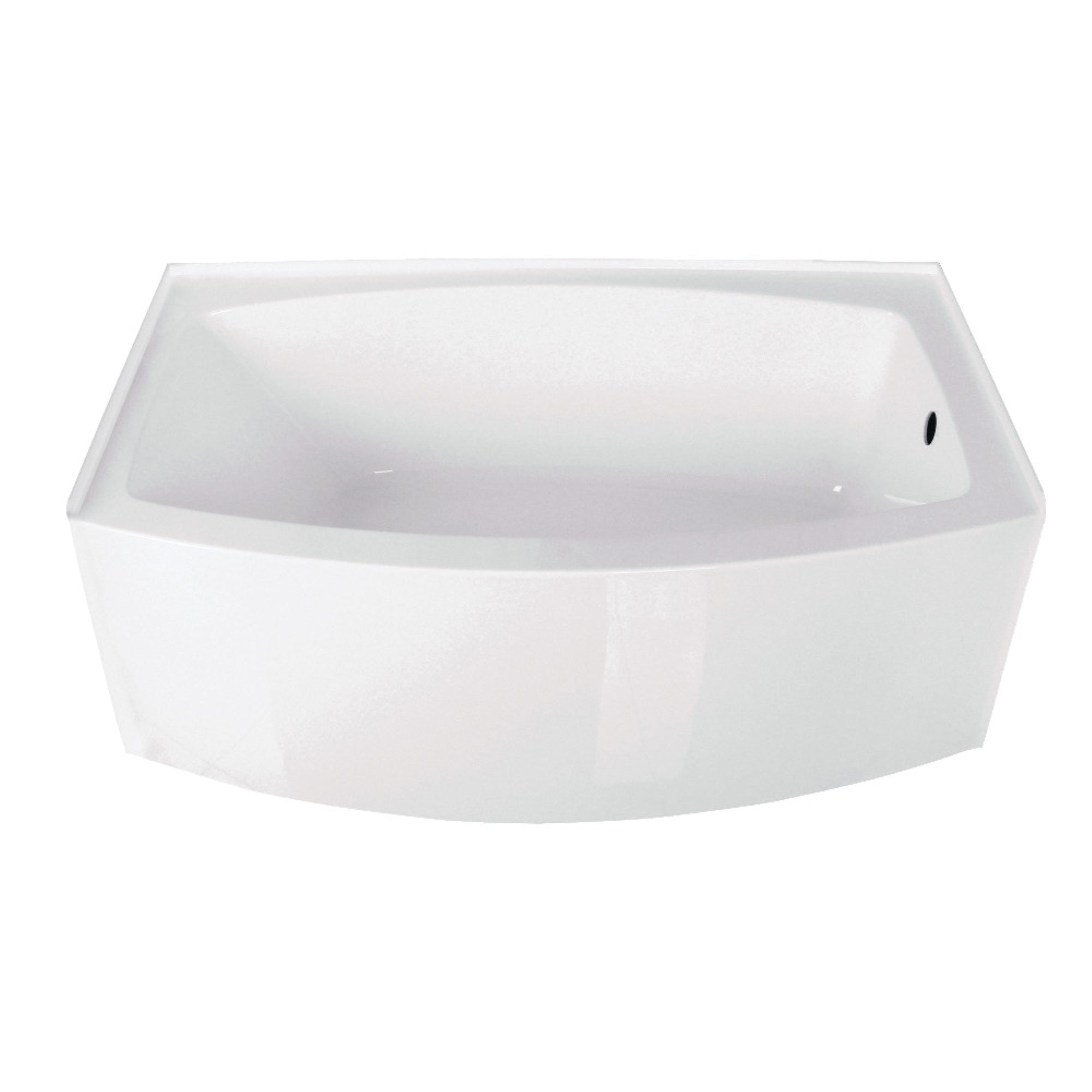 Aqua Eden Vtdr603222R 60-Inch Acrylic Alcove Tub With Right Hand Drain Hole, White