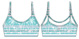 Straight Strap Sports Bra | Miami Vice Mayhem