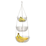 Rsvp International Woven Wire Hanging Basket - Chrome
