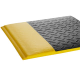 Wear- Tuff-Spun Diamond-Surface 3'x12' Black w/Yellow