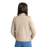 Sophia Women's Lambskin Leather Biker Jacket