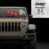 Windshield Defense Kit For Jeep Wrangler or Gladiator