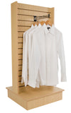 2-Way Slatwall Merchandiser - Maple - Maple Finish,Pack Size - 1