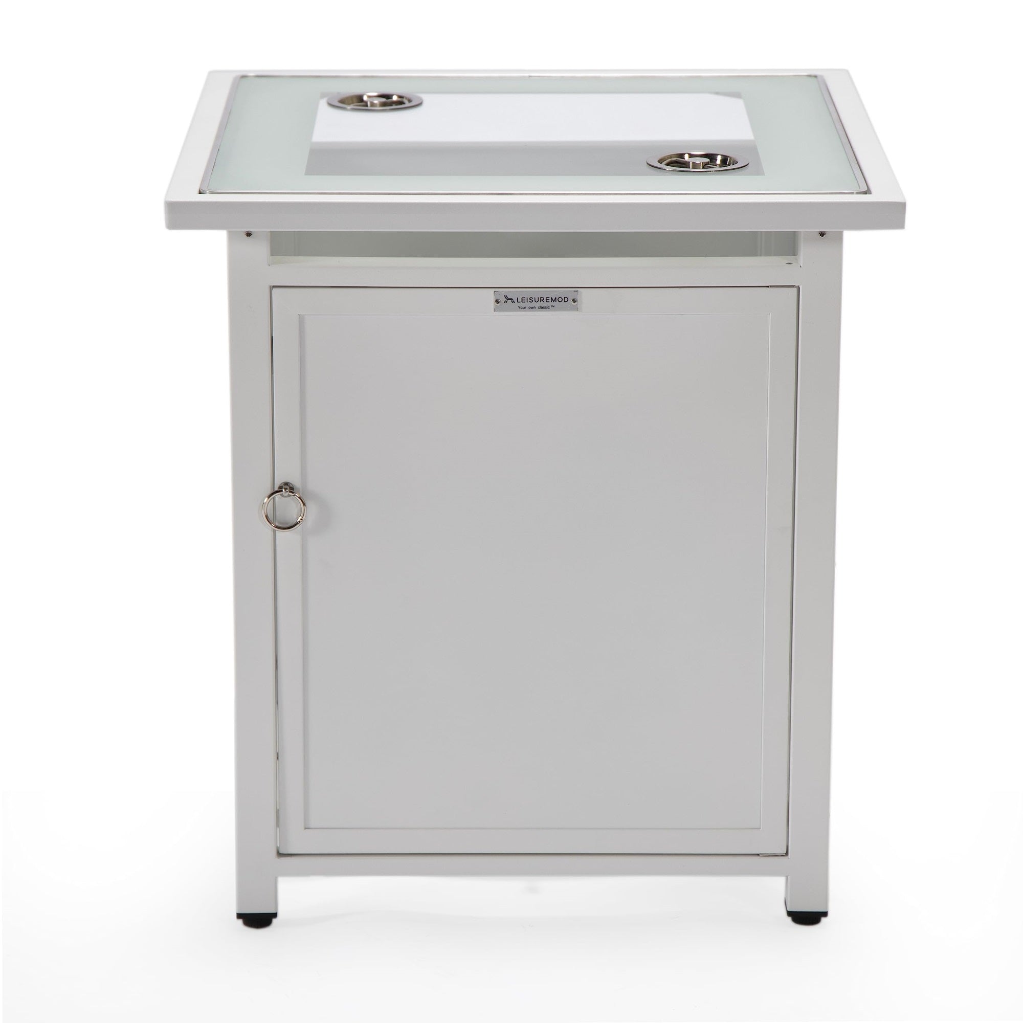 Leisuremod Walbrooke White Patio Square Tank Holder