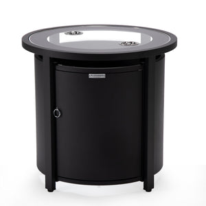 Leisuremod Walbrooke Black Patio Round Tank Holder