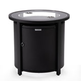 Leisuremod Walbrooke Black Patio Round Tank Holder