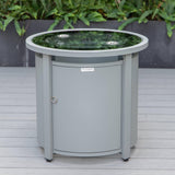 Leisuremod Walbrooke Grey Patio Round Tank Holder