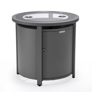 Leisuremod Walbrooke Grey Patio Round Tank Holder