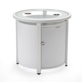 Leisuremod Walbrooke White Patio Round Tank Holder