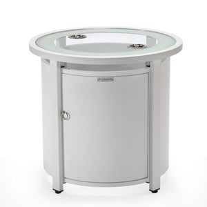 Leisuremod Walbrooke White Patio Round Tank Holder