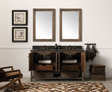 60 Solid Wood Sink Vanity With Moon Stone Top-No Faucet