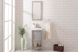 18 Gray Sink Vanity