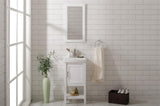 18 White Sink Vanity