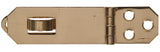 Hillman Group 851416 Carded Mini Hasp Hinges, Solid & Brite Brass 0.75 in.