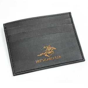 Winchester El Paso Rfid Mens Black Wallet - Card Case - Full Grain Leather