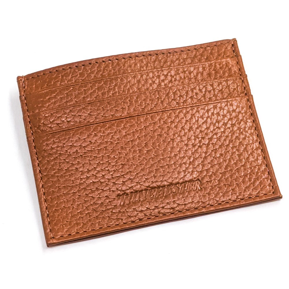 Winchester Lubbock Rfid Mens Tan Wallet - Card Case - Full Grain Leather