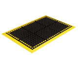 Safewalk with Colored Borders 3-Sides 38''x40'' Black w/Yellow