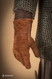 Suede Gloves for Gauntlets Brown