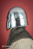Bascinet Helmet 14th Cent. 1.6mm Polished