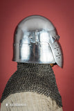 Bascinet Helmet 14th Cent. 1.6mm Polished