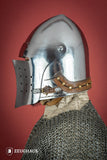 Full Visor Bascinet Helmet 2mm Polished